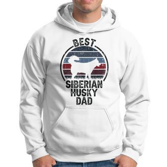 Best Dog Father Dad - Vintage Siberian Husky Hoodie - Seseable
