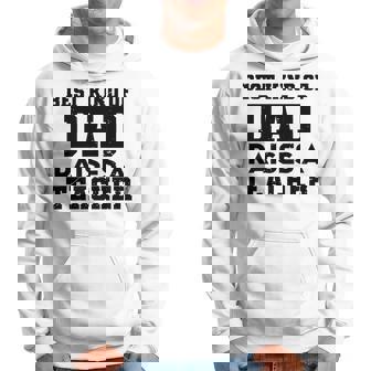 Best Kind Of Dad Raises A Teacher Fathers Day Men Hoodie - Thegiftio UK
