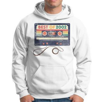 Best Of 2002 21St Birthday Gifts Cassette Tape 21 Year Old Men Hoodie Graphic Print Hooded Sweatshirt - Seseable