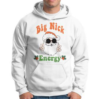 Big Nick Energy Funny Vintage Christmas Santa Claus V2 Men Hoodie Graphic Print Hooded Sweatshirt - Seseable