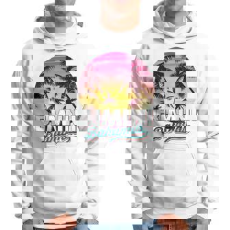 Bimini Bahamas Palm Tree Beach Summer Vacation Sunset Hoodie - Thegiftio UK