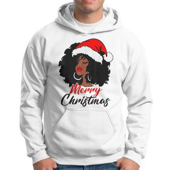 Black African American Santa Apparel Christmas Melanin Women V3 Men Hoodie - Thegiftio UK
