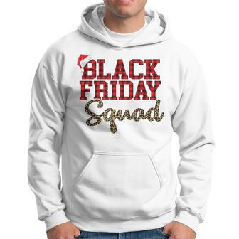 Black Friday Squad  Buffalo Plaid Leopard Printed Gift Hoodie