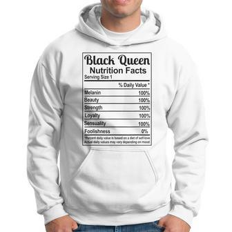 Black Queen Nutrition Facts Black History Month Pride V2 Hoodie - Seseable