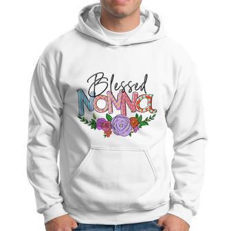 Blessed Nonna Graphic First Time Grandma Shirt Plus Size Shirts For Girl Mom Son Hoodie - Monsterry UK