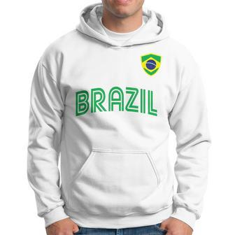 Brazil Flag 2022 Supporter Brazilian Soccer Team Brazilian Men Hoodie Graphic Print Hooded Sweatshirt - Thegiftio UK