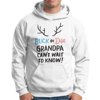 Buck Or Doe Grandpa Cant Wait To Know Gender Reveal Party Gift For Mens Hoodie | Mazezy