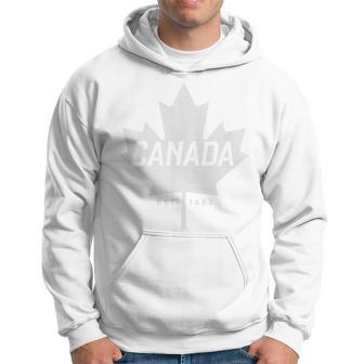Canada Maple Leaf - Canada Est 1867 Vintage Sport Hoodie - Seseable