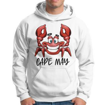 Cape May New Jersey Beach Family Vacation Group Trip Crab Men Hoodie Graphic Print Hooded Sweatshirt - Thegiftio UK