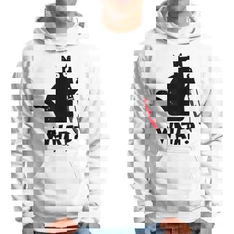 Cat What - Mens Standard Hoodie - Monsterry