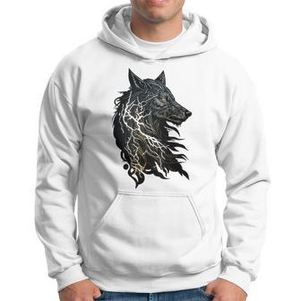 Celtic Fenrir Wolf Of Odin Vikings Nordic Themed Mythology Hoodie - Thegiftio UK
