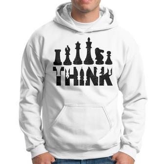 Chess Think Club Master Vintage Chess Player Hoodie | Mazezy