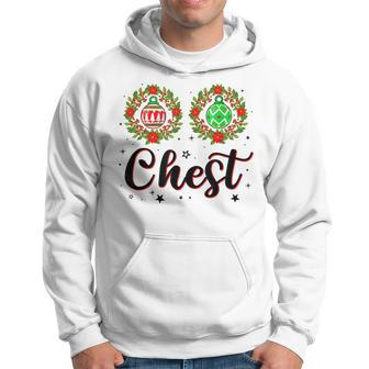 Chest Nuts Christmas T Funny Matching Couple Chestnuts V3 Men Hoodie Graphic Print Hooded Sweatshirt - Thegiftio UK
