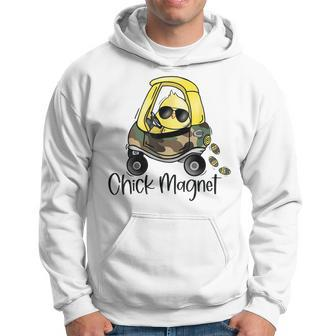 Chick Magnet Funny Easter Cute Baby Chicken Lover Kids Boys Hoodie | Mazezy