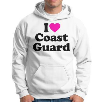 Coast Guard Love Heart College University Alumni Hoodie - Seseable
