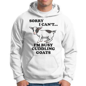 Cuddling My Goats Farm Animal Pet Hoodie | Mazezy