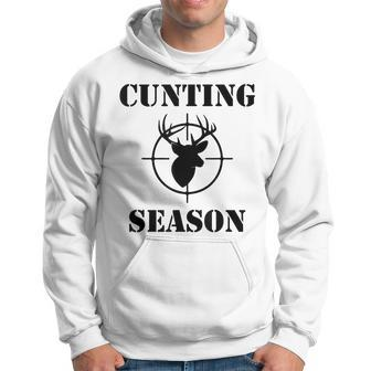 Cunting Season - Funny Hunting Counting Season Men Hoodie Graphic Print Hooded Sweatshirt - Seseable