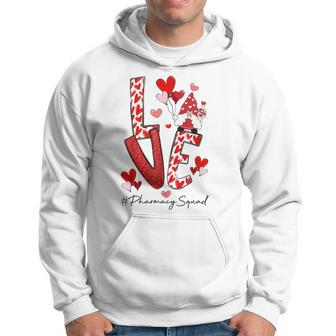 Cute Gnome Love Pharmacist Valentines Day Pharmacy Squad Hoodie - Seseable