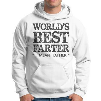 Dad Gift Worlds Best Farter I Mean Father Funny Papa Gift For Mens Hoodie | Mazezy