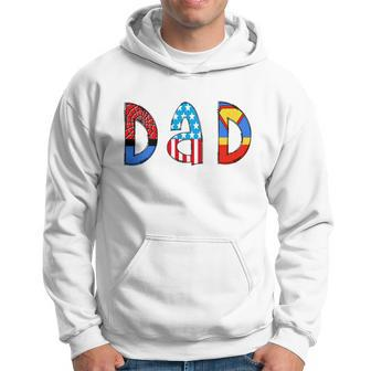 Dad Superhero Fathers Day Gift Hoodie - Monsterry