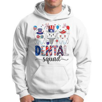 Dental Squad 4Th Of July Dentist Funny American Patriotic Hoodie | Mazezy