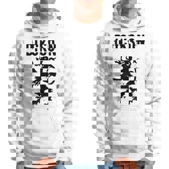 Dickson Clan Scottish Family Name Scotland Heraldry Men Hoodie Graphic Print Hooded Sweatshirt - Seseable