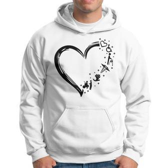 Disability Support Heart Helping Hands Disability Pride Hoodie - Seseable