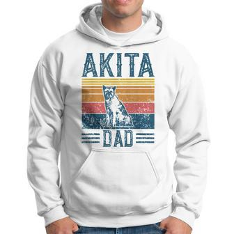 Dog Dad - Vintage Akita Dad Hoodie - Seseable