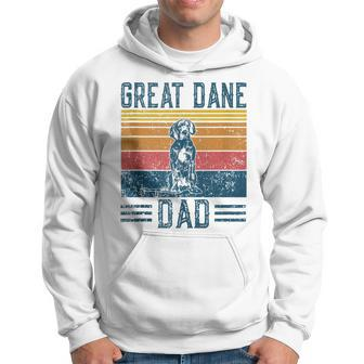 Dog Dad - Vintage Great Dane Dad Hoodie - Seseable