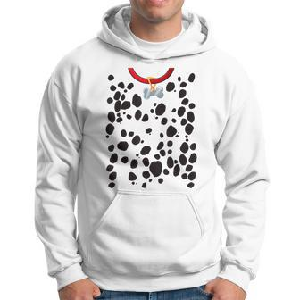 Dog Dalmatian Costume Dalmations Spots Puppy Print Halloween V2 Hoodie - Thegiftio UK