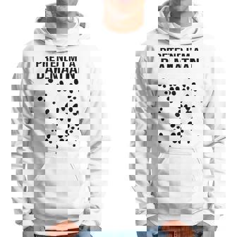 Dog Pretend Im A Dalmatian Costume Halloween Party Men Hoodie - Thegiftio