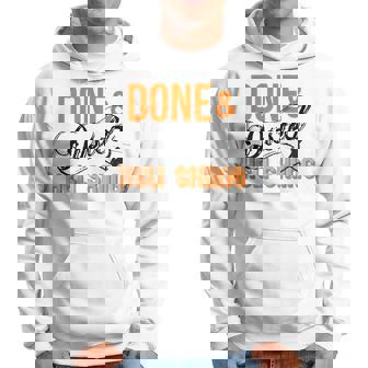 Done And Dusted Heli Skifahren Heliboarden Hoodie - Seseable