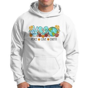 Earth Day Save Our Home Peace Love Earth Go Planet Hoodie | Mazezy