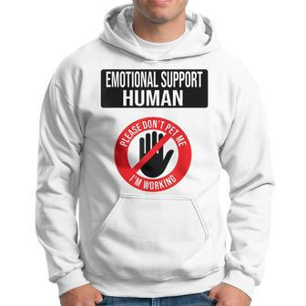 Emotional Support Human Halloween Costume Do Not Pet Me Hoodie | Mazezy AU