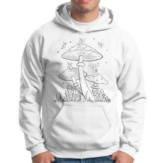Fairycore Aesthetic Fairy Core Grunge Mushroom Fairies Men Hoodie Graphic Print Hooded Sweatshirt - Seseable