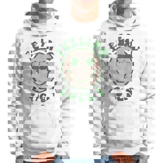 Feeling Lucky Smile Face St Patrick Day Hoodie | Mazezy
