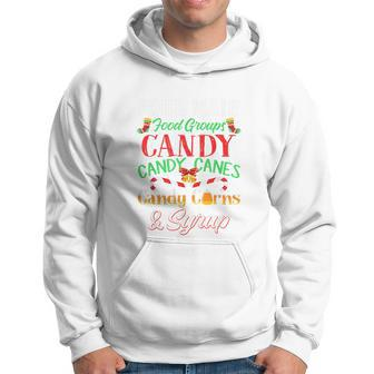 Four Main Food Groups Elf Buddy Christmas Pajama Shirt Xmas Hoodie - Monsterry CA
