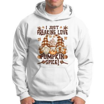 Funny Autumn Gnome Fall Quote Freaking Love Pumpkin Spice Cool Gift Hoodie - Monsterry UK
