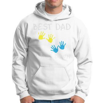 Funny Best Dad Hands Down Fathers Day Humor Gift For Mens Hoodie | Mazezy