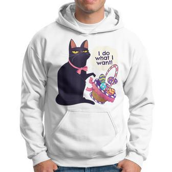Funny Cat Easter What I Want Easter Basket Stuffers Hoodie | Mazezy