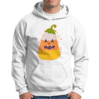 Funny Halloween Candy Corn Pumpkin Hoodie - Monsterry DE