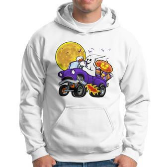 Funny Halloween Ghost Muscle Car V2 Hoodie - Monsterry CA