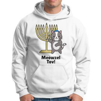 Funny Meowsel Tov Cat Lover Gifts Creative Yiddish Jewish Hoodie - Seseable