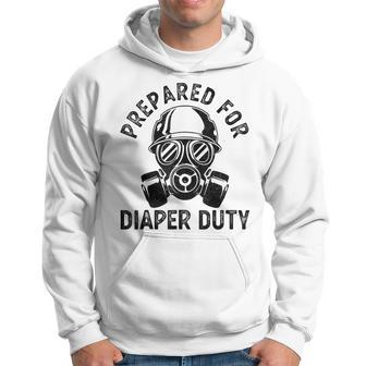 Funny New Dad Prepared For Diaper Duty Gift For Mens Hoodie | Mazezy