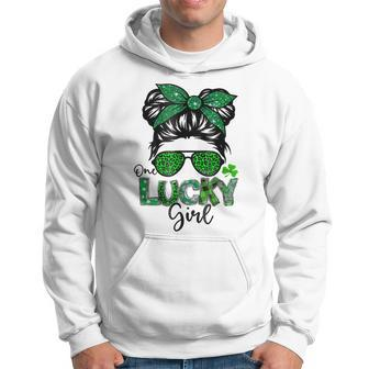 Funny One Lucky Girl Irish Saint Patrick Day Matching V2 Hoodie - Seseable