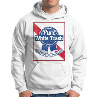 Funny Redneck Pure White Trash Hoodie - Seseable