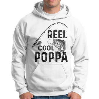 Funny Reel Cool Poppa Fishing Fathers Day Gift For Mens Hoodie | Mazezy