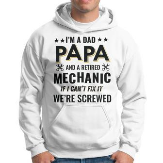 Funny Retired Auto Mechanic Papa Mens Gift For Mens Hoodie | Mazezy