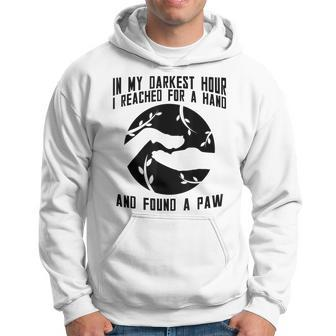Funny Saying Quote Dog Lovers Gift Paw Friendship Men Hoodie Graphic Print Hooded Sweatshirt - Seseable