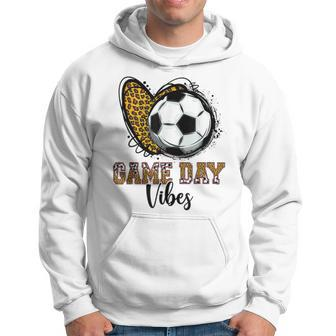 Funny Soccer Lover Women Men Kids Game Day Vibes Soccer Mom Hoodie | Mazezy